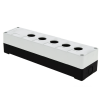 EKF Корпус КП105 пластиковый 5 кнопок белый (cpb-105-w) /1шт/ 232x71x65