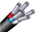 Кабель АВВГ 5х2,5ок(N,PE)-0,66кВ