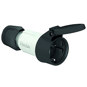 Розетка кабельная Schuko 16A 3п(2P+PE) 250В, IP54 серый MULTI-GRIP Bals 7487