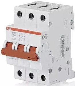 Рубильник 3п SD203/32 рычаг красн. 