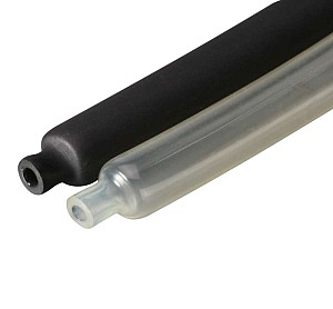 Термоусаживаемая черная клеевая трубка 3:1 с подавлением горения 9/3 ТТК(3:1) черный 59696 КВТ