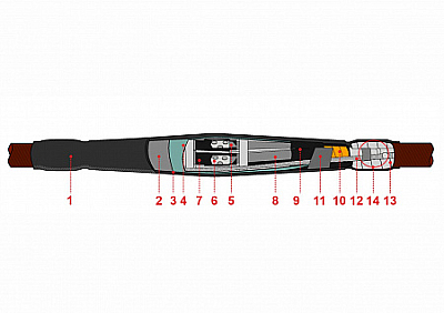 Муфта кабельная соединительная 3СТп-10-150/240 КВТ