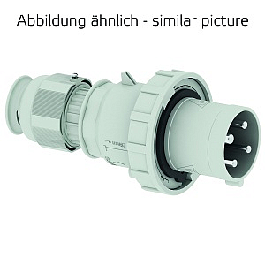 Вилка кабельная 63А 3п, 3ч, 250В, IP67 Bals 21177