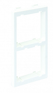 Адаптер вертикальный на 2 модуля Connect белый K45 45х45мм CIMA-модуль 52x108 мм S62-9 Simon