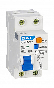 Выключатель автоматический дифференциального тока NXBLE-63Y 1П+Н 16А 10мА электронный тип AC C 4,5кА