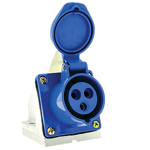 Розетка кабельная силовая стационарная наружная 113 2Р+РЕ 16А 220В IP44 (ps-113-16-220) EKF