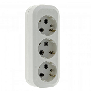 Колодка удлинителя "Эксперт" 3 гнезда/розетки 16А 3,5кВт c заземлением EKF Simple