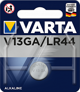 Элемент питания V13GA (LR44, LR1154, G13) 1.5В бл/1 (04276 101 401) щелочной 4276101401 VARTA