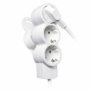 Удлинитель 3 гнезда/розетки 3 метра с/з 10А ПВС 3x1,5 (32005 2) Duwi Quick Fix