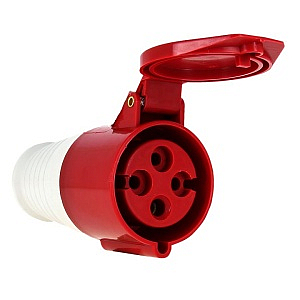 Розетка кабельная силовая переносная 224 3Р+РЕ 32А 380В IP44 (ps-224-32-380) EKF