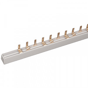 Шина соединительная трехрядная  до 63 А (PIN- штырь) длина 1 М (YNS21-3-063) IEK