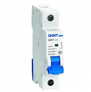 Выключатель автоматический NB1-63 1П однополюсный 63А 6кА C 179626 CHINT