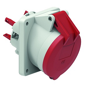 Розетка встраиваемая 32А 5п(3P+N+PE) 6ч, 400В, IР44 85х85 Bals 12768 РКБ